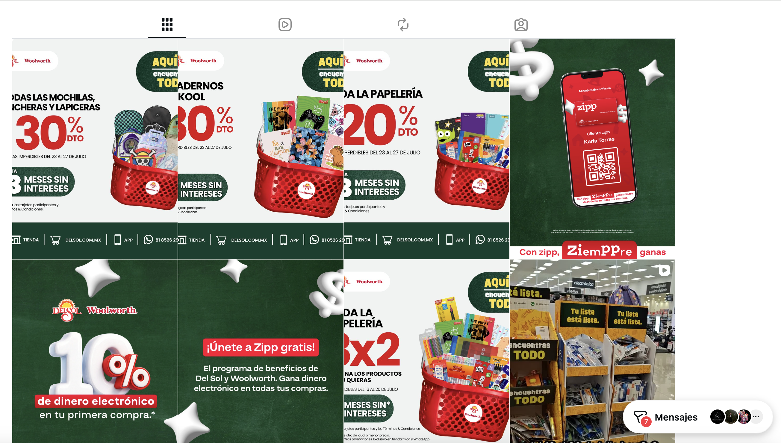 Piezas de redes sociales y campañas digitales desarrolladas para marcas